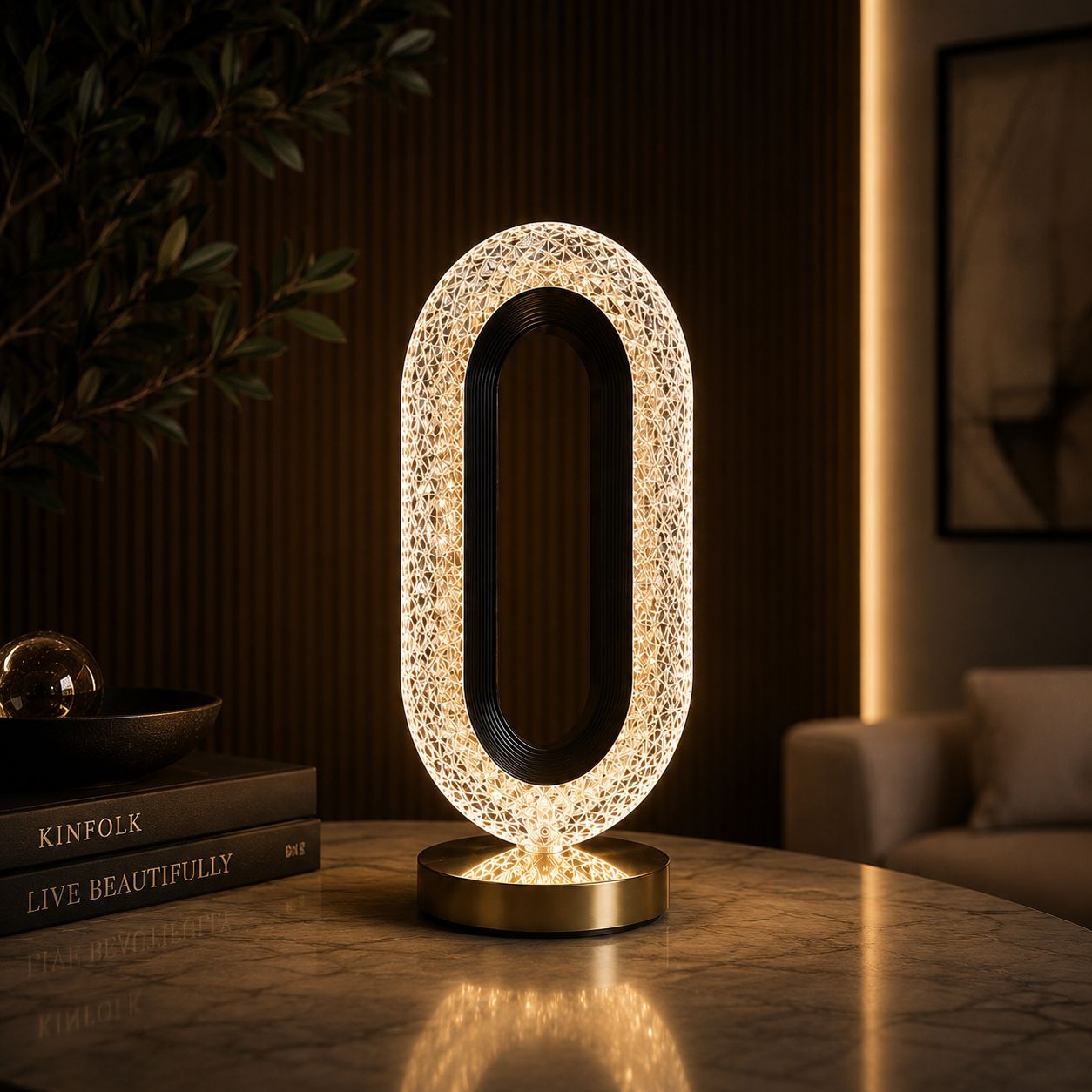 Halo Crystal Lamp